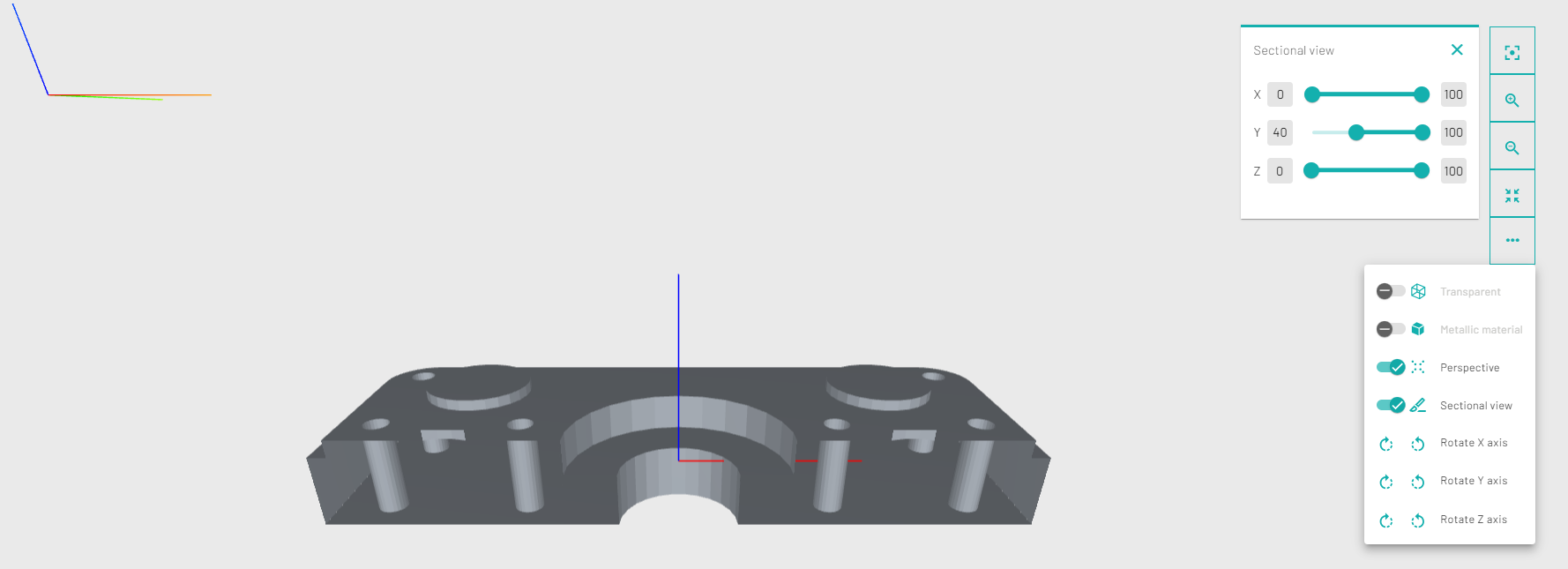 sectional view